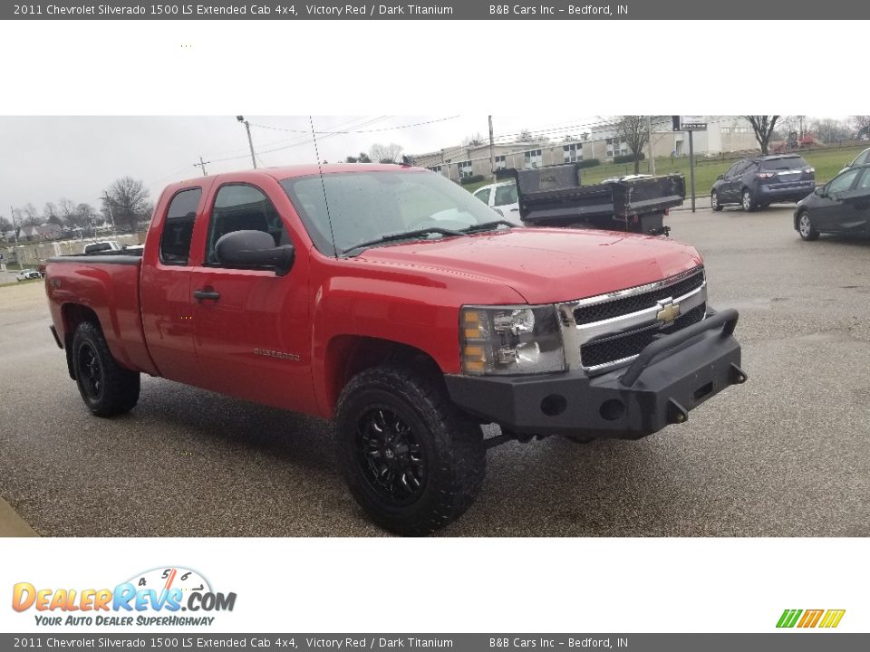 2011 Chevrolet Silverado 1500 LS Extended Cab 4x4 Victory Red / Dark Titanium Photo #6