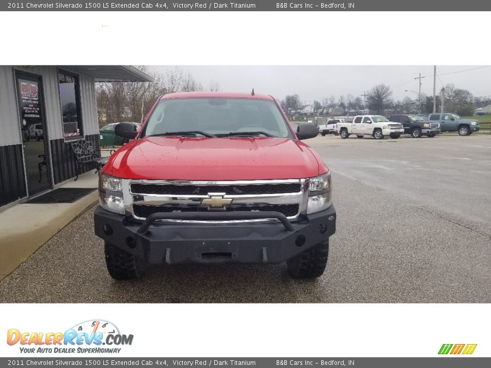 2011 Chevrolet Silverado 1500 LS Extended Cab 4x4 Victory Red / Dark Titanium Photo #7