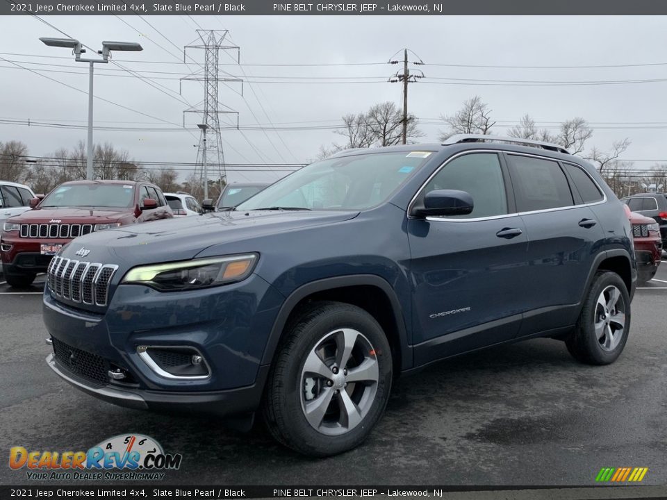 2021 Jeep Cherokee Limited 4x4 Slate Blue Pearl / Black Photo #1