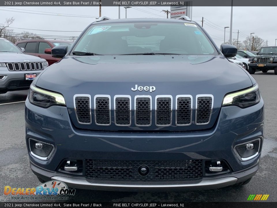 2021 Jeep Cherokee Limited 4x4 Slate Blue Pearl / Black Photo #3