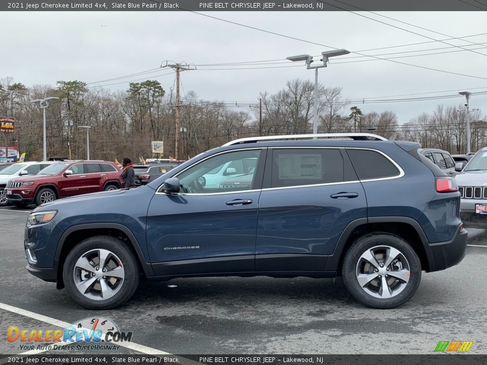 2021 Jeep Cherokee Limited 4x4 Slate Blue Pearl / Black Photo #4