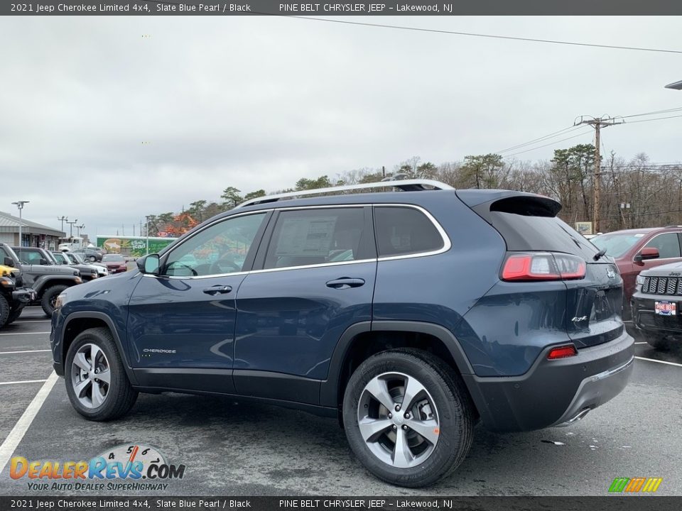 2021 Jeep Cherokee Limited 4x4 Slate Blue Pearl / Black Photo #6