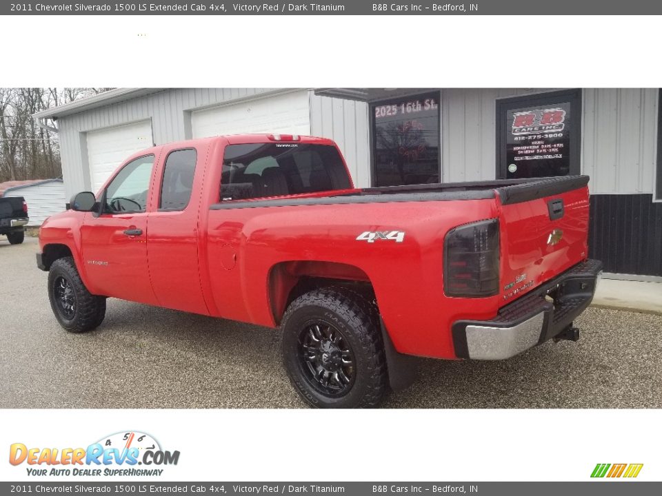 2011 Chevrolet Silverado 1500 LS Extended Cab 4x4 Victory Red / Dark Titanium Photo #20