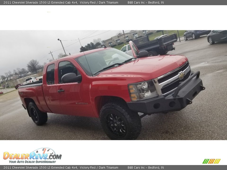 2011 Chevrolet Silverado 1500 LS Extended Cab 4x4 Victory Red / Dark Titanium Photo #21