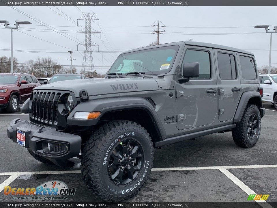 2021 Jeep Wrangler Unlimited Willys 4x4 Sting-Gray / Black Photo #1