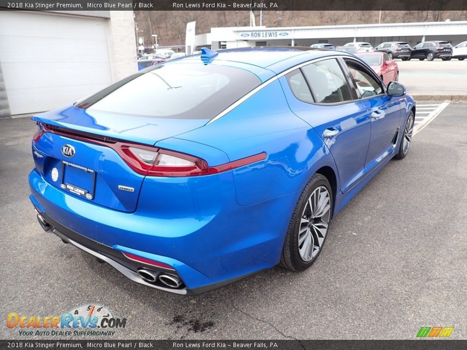 2018 Kia Stinger Premium Micro Blue Pearl / Black Photo #2
