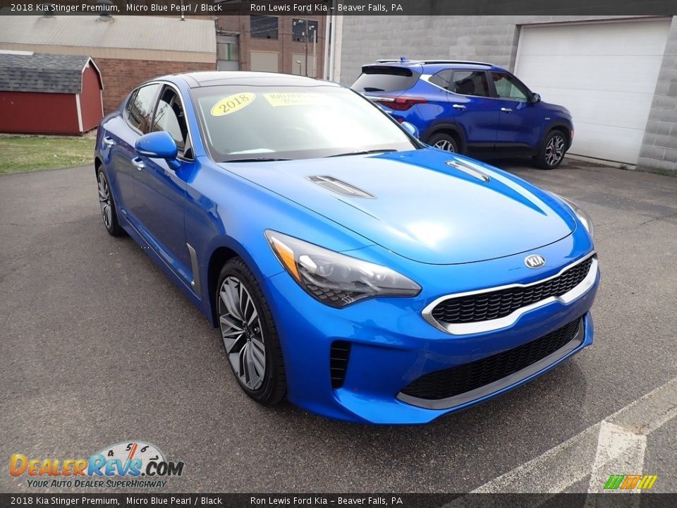 2018 Kia Stinger Premium Micro Blue Pearl / Black Photo #3