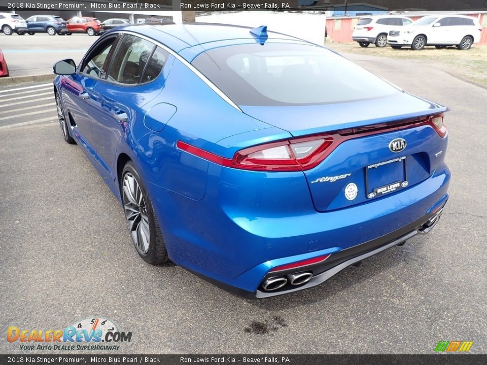 2018 Kia Stinger Premium Micro Blue Pearl / Black Photo #7