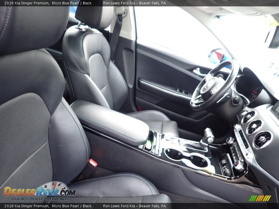 2018 Kia Stinger Premium Micro Blue Pearl / Black Photo #11