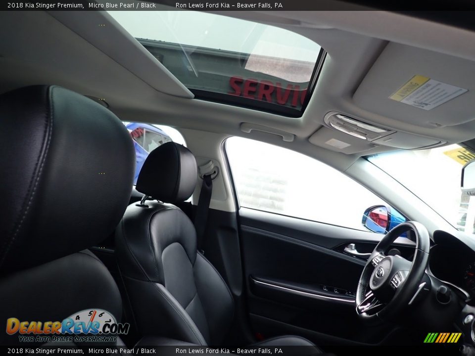 2018 Kia Stinger Premium Micro Blue Pearl / Black Photo #12