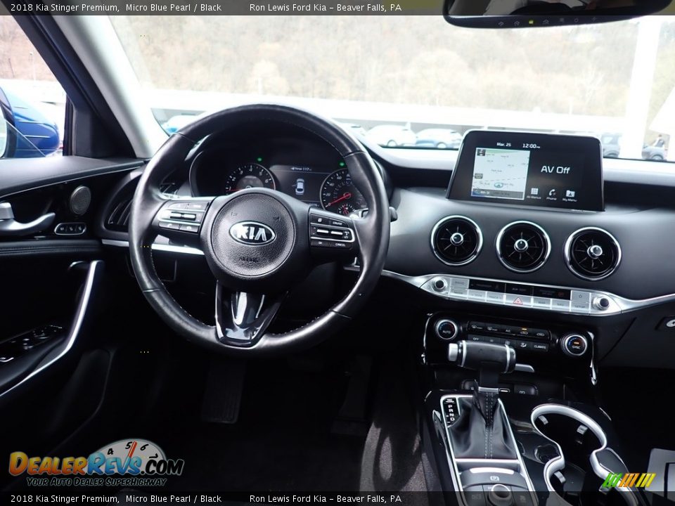 2018 Kia Stinger Premium Micro Blue Pearl / Black Photo #13