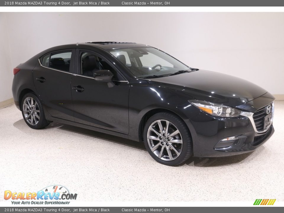 2018 Mazda MAZDA3 Touring 4 Door Jet Black Mica / Black Photo #1