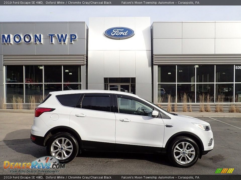 2019 Ford Escape SE 4WD Oxford White / Chromite Gray/Charcoal Black Photo #1
