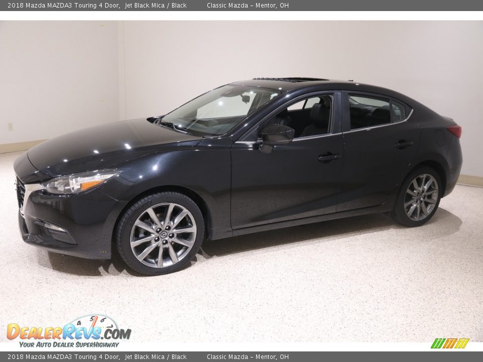 2018 Mazda MAZDA3 Touring 4 Door Jet Black Mica / Black Photo #3