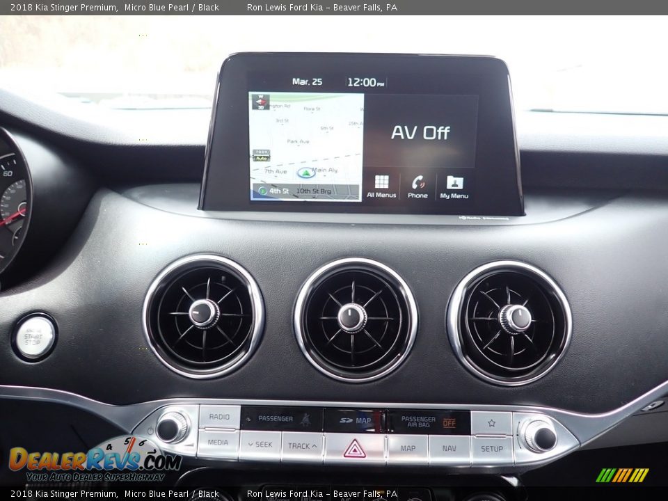 2018 Kia Stinger Premium Micro Blue Pearl / Black Photo #19