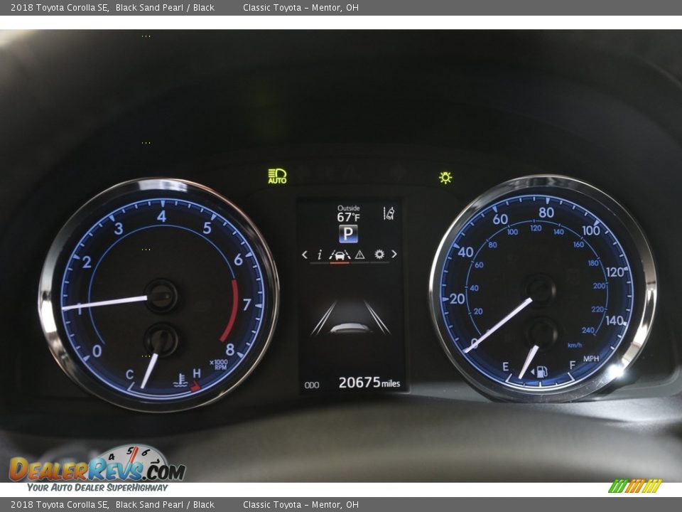 2018 Toyota Corolla SE Black Sand Pearl / Black Photo #8