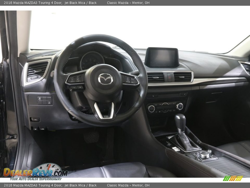 2018 Mazda MAZDA3 Touring 4 Door Jet Black Mica / Black Photo #6