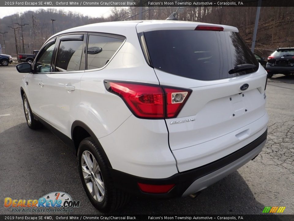 2019 Ford Escape SE 4WD Oxford White / Chromite Gray/Charcoal Black Photo #5