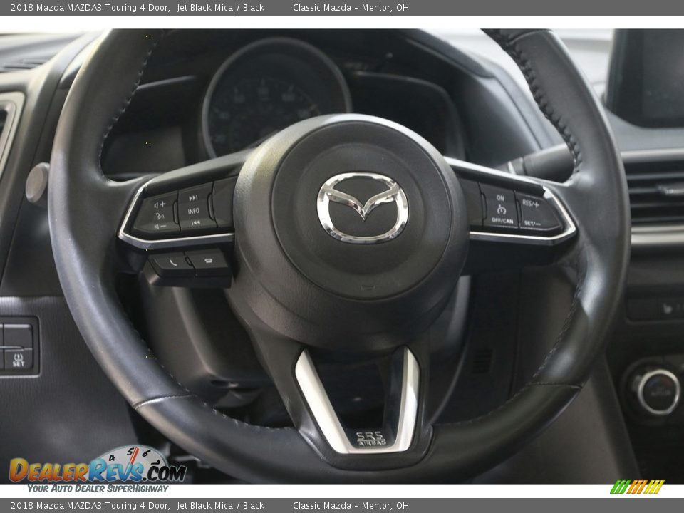 2018 Mazda MAZDA3 Touring 4 Door Jet Black Mica / Black Photo #7