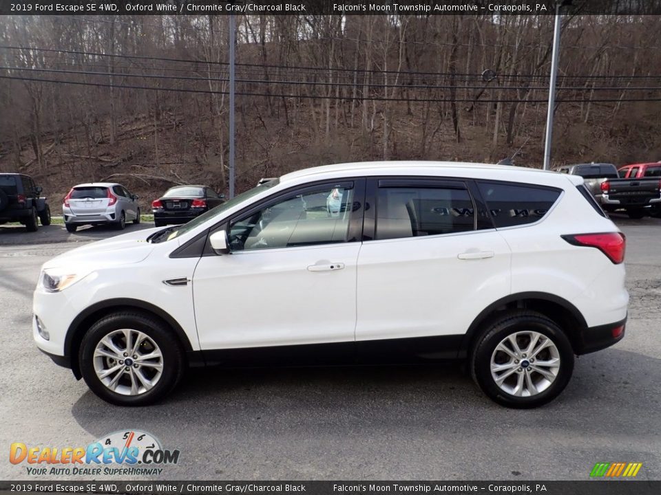 2019 Ford Escape SE 4WD Oxford White / Chromite Gray/Charcoal Black Photo #6