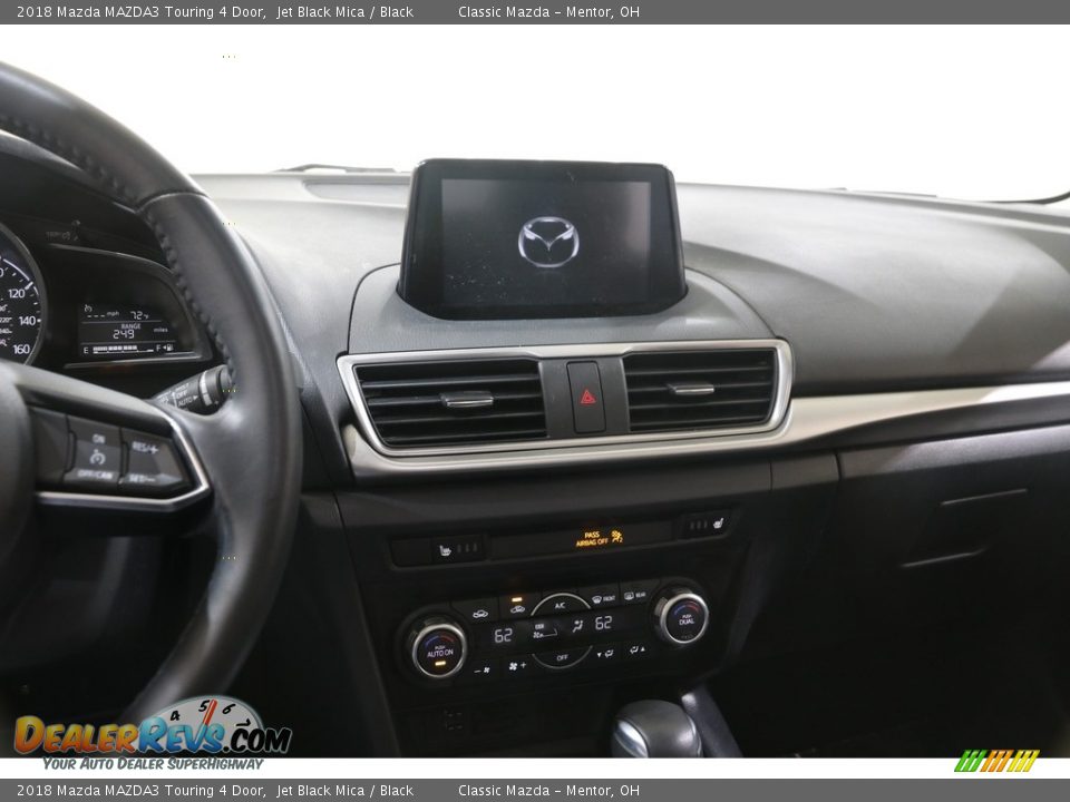2018 Mazda MAZDA3 Touring 4 Door Jet Black Mica / Black Photo #9