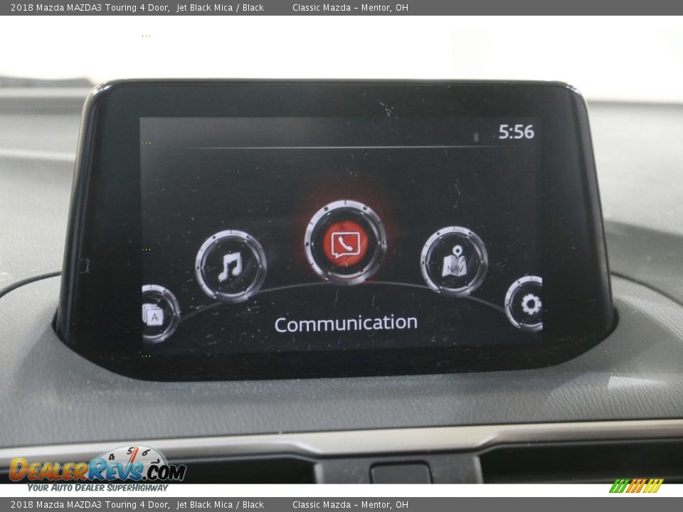 2018 Mazda MAZDA3 Touring 4 Door Jet Black Mica / Black Photo #10