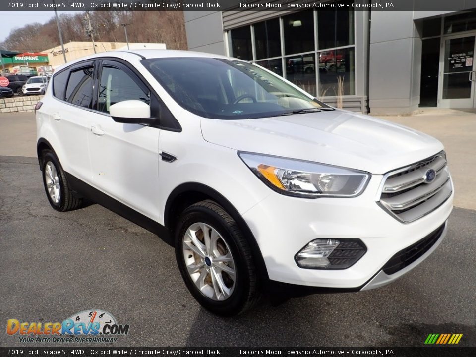 2019 Ford Escape SE 4WD Oxford White / Chromite Gray/Charcoal Black Photo #9