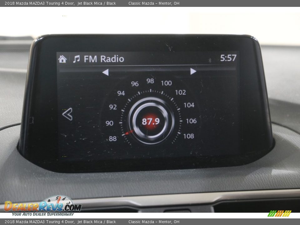 2018 Mazda MAZDA3 Touring 4 Door Jet Black Mica / Black Photo #11