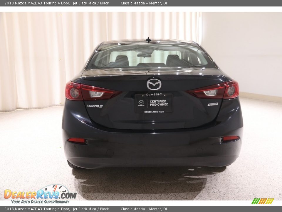 2018 Mazda MAZDA3 Touring 4 Door Jet Black Mica / Black Photo #17
