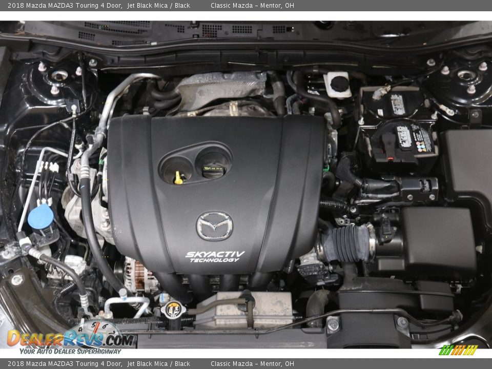 2018 Mazda MAZDA3 Touring 4 Door Jet Black Mica / Black Photo #18
