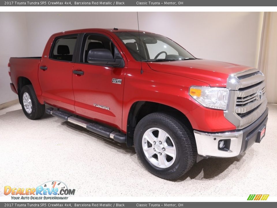 2017 Toyota Tundra SR5 CrewMax 4x4 Barcelona Red Metallic / Black Photo #1