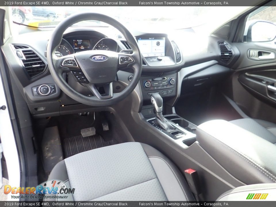 2019 Ford Escape SE 4WD Oxford White / Chromite Gray/Charcoal Black Photo #17