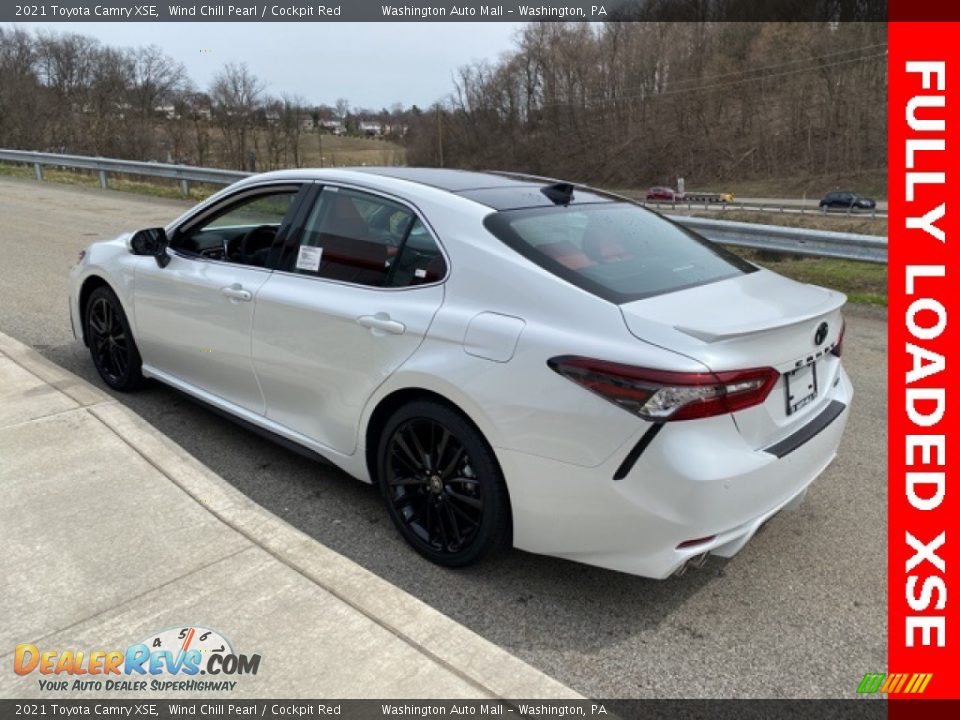 2021 Toyota Camry XSE Wind Chill Pearl / Cockpit Red Photo #2