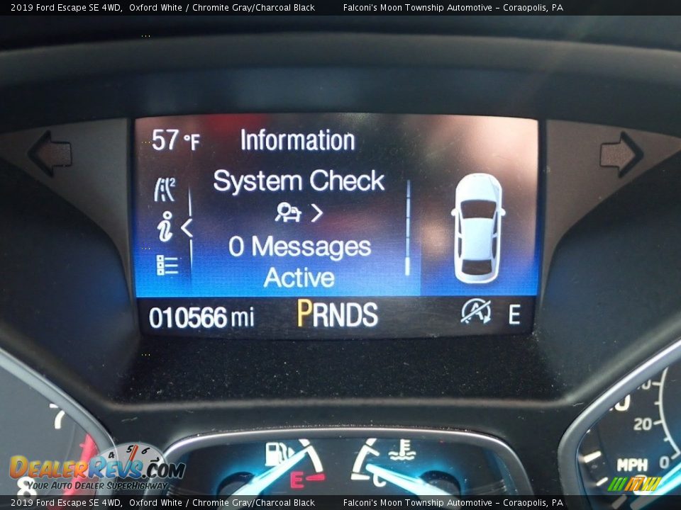 2019 Ford Escape SE 4WD Oxford White / Chromite Gray/Charcoal Black Photo #24