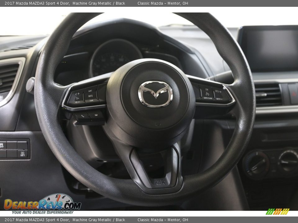 2017 Mazda MAZDA3 Sport 4 Door Machine Gray Metallic / Black Photo #7