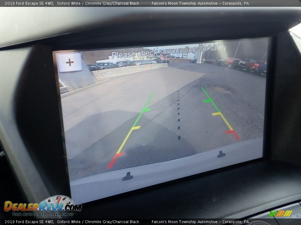 2019 Ford Escape SE 4WD Oxford White / Chromite Gray/Charcoal Black Photo #25