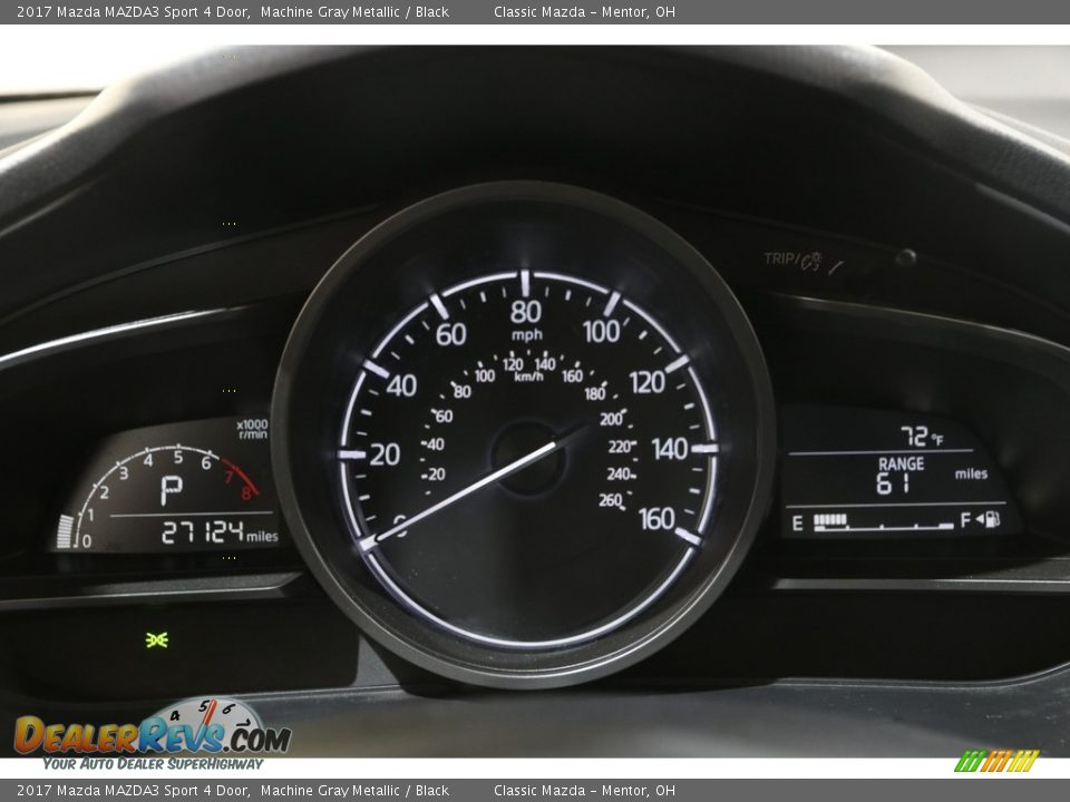 2017 Mazda MAZDA3 Sport 4 Door Machine Gray Metallic / Black Photo #8