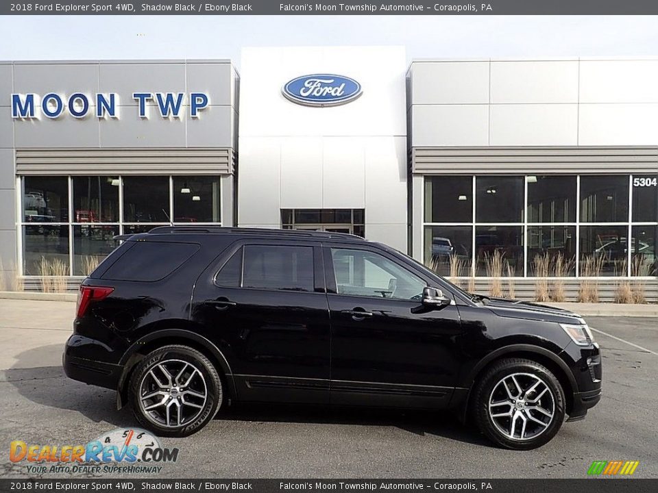 2018 Ford Explorer Sport 4WD Shadow Black / Ebony Black Photo #1