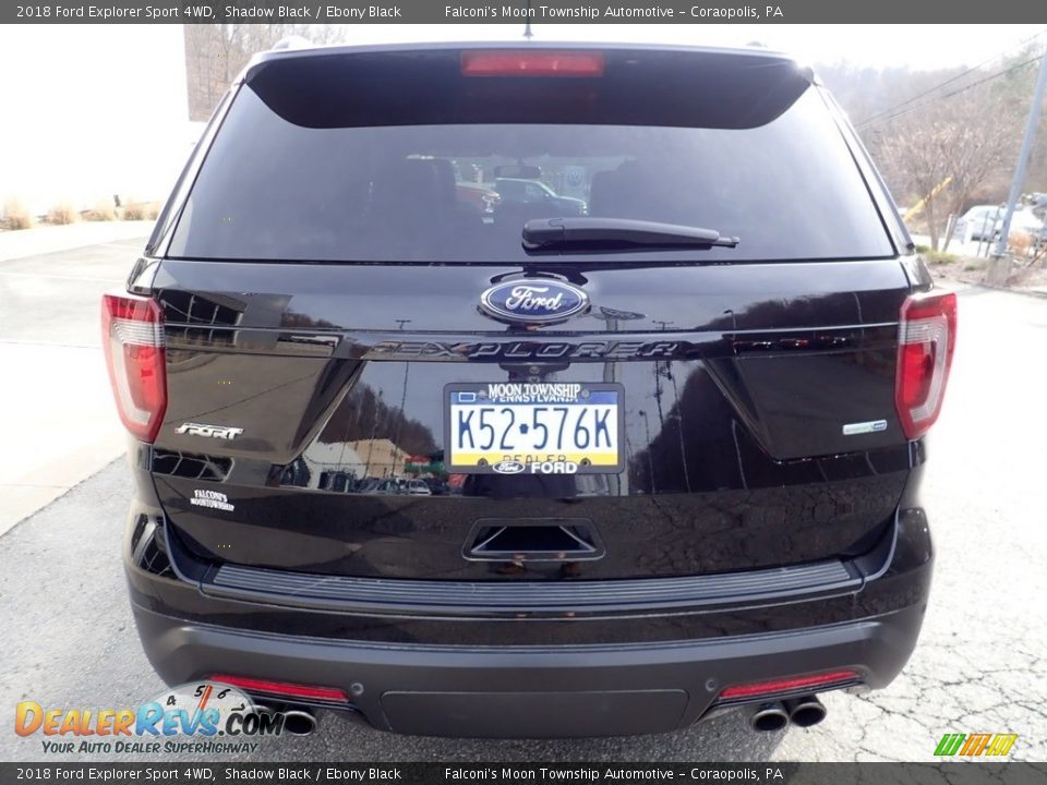 2018 Ford Explorer Sport 4WD Shadow Black / Ebony Black Photo #3