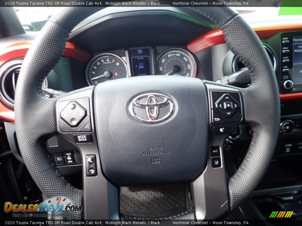 2020 Toyota Tacoma TRD Off Road Double Cab 4x4 Midnight Black Metallic / Black Photo #26