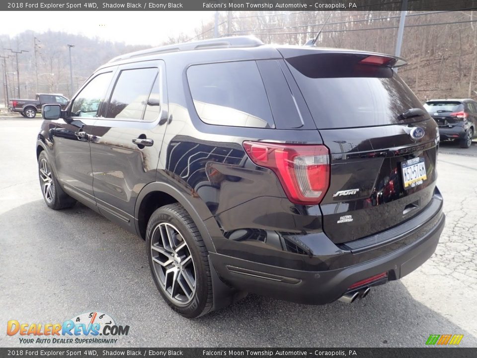 2018 Ford Explorer Sport 4WD Shadow Black / Ebony Black Photo #5