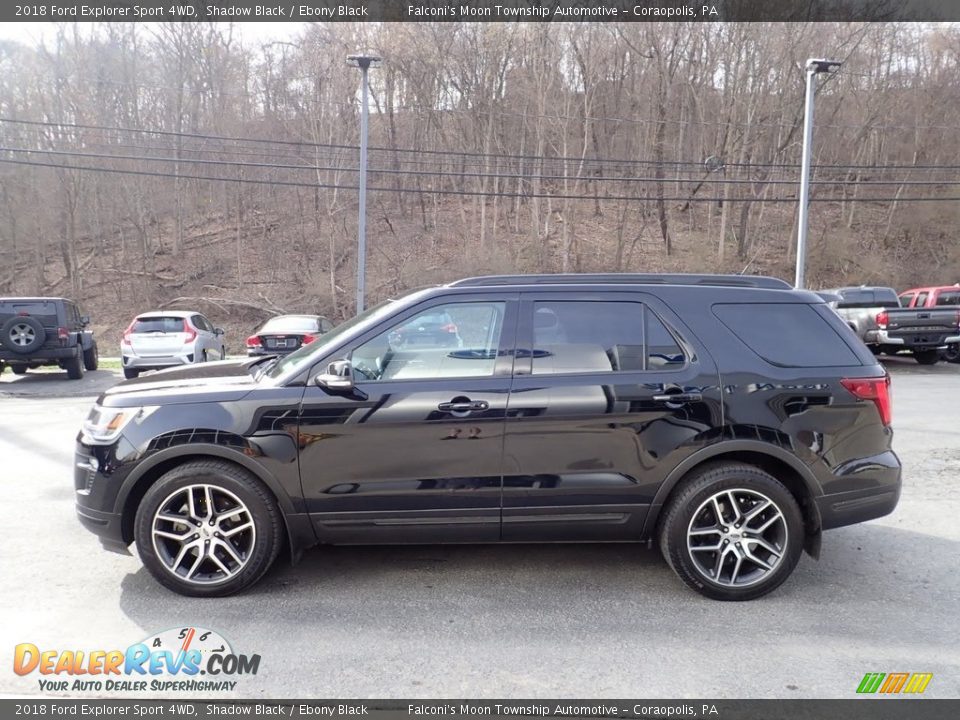 2018 Ford Explorer Sport 4WD Shadow Black / Ebony Black Photo #6