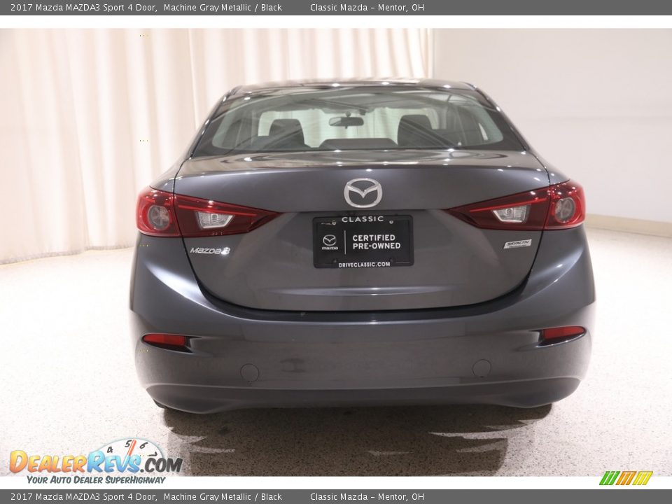2017 Mazda MAZDA3 Sport 4 Door Machine Gray Metallic / Black Photo #16