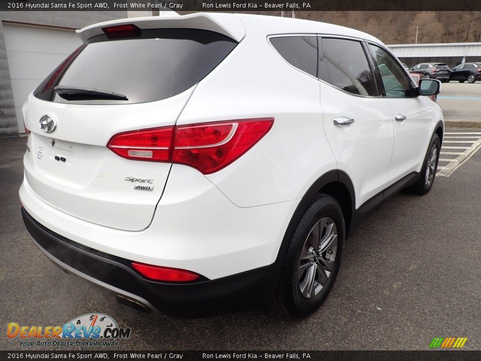 2016 Hyundai Santa Fe Sport AWD Frost White Pearl / Gray Photo #2