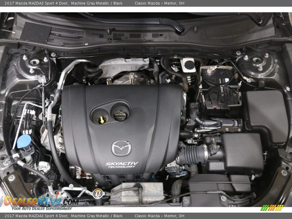 2017 Mazda MAZDA3 Sport 4 Door Machine Gray Metallic / Black Photo #17