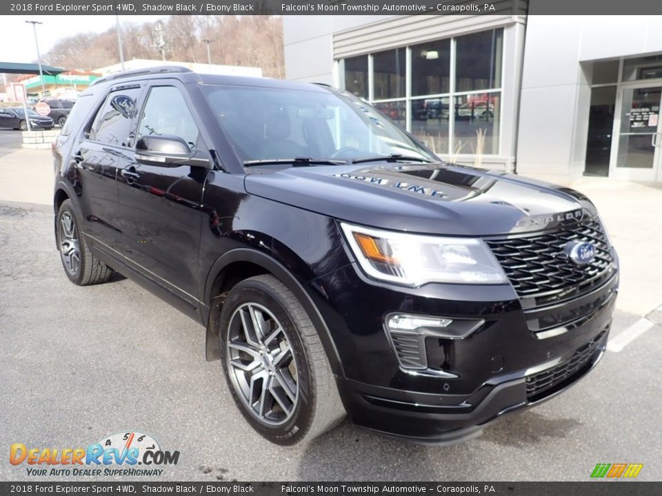 2018 Ford Explorer Sport 4WD Shadow Black / Ebony Black Photo #9