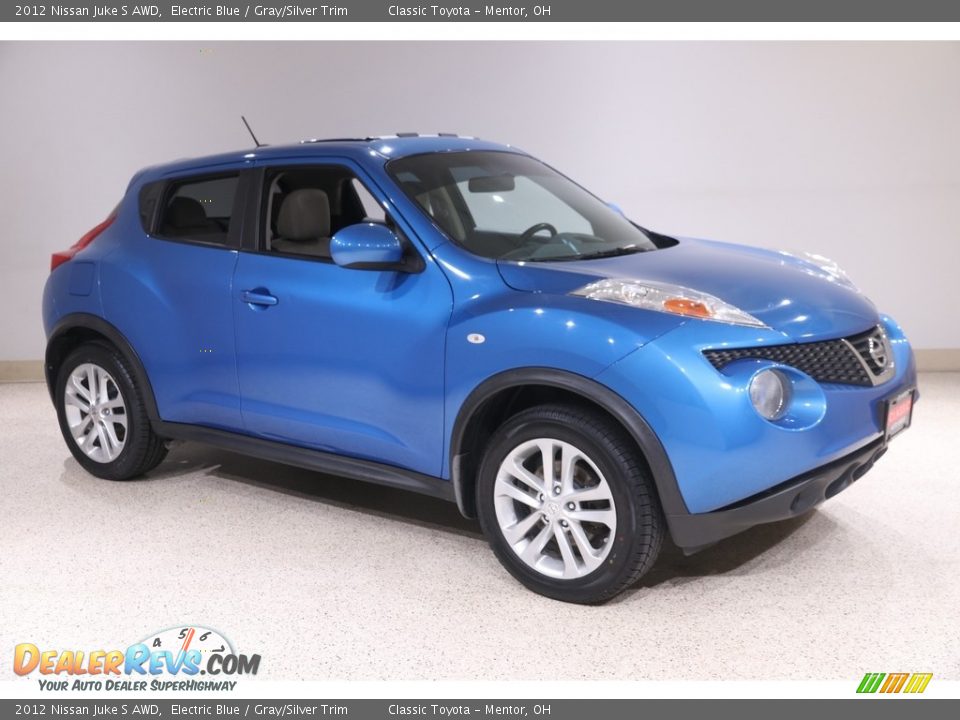 2012 Nissan Juke S AWD Electric Blue / Gray/Silver Trim Photo #1