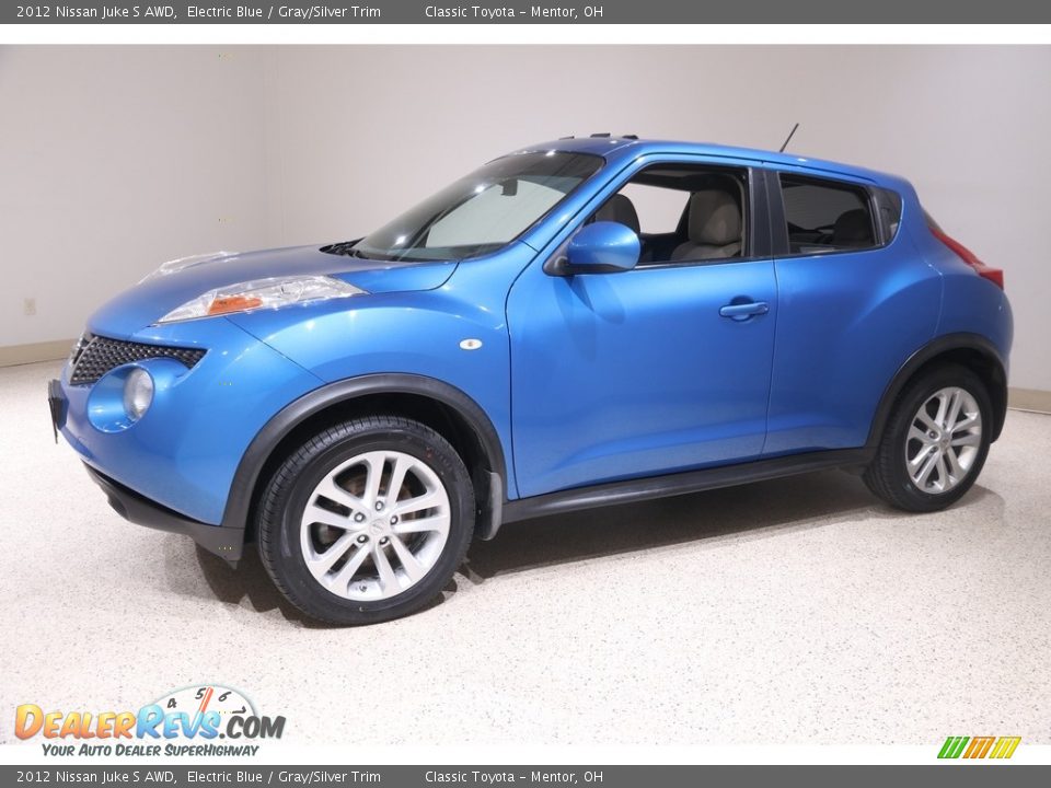 2012 Nissan Juke S AWD Electric Blue / Gray/Silver Trim Photo #3