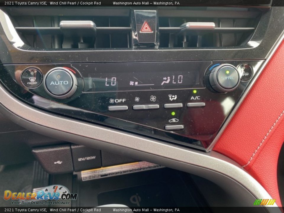 2021 Toyota Camry XSE Wind Chill Pearl / Cockpit Red Photo #17