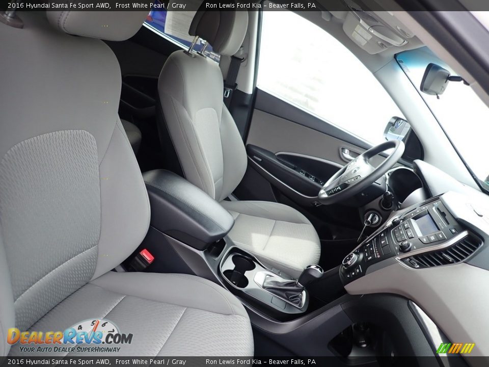 Front Seat of 2016 Hyundai Santa Fe Sport AWD Photo #11